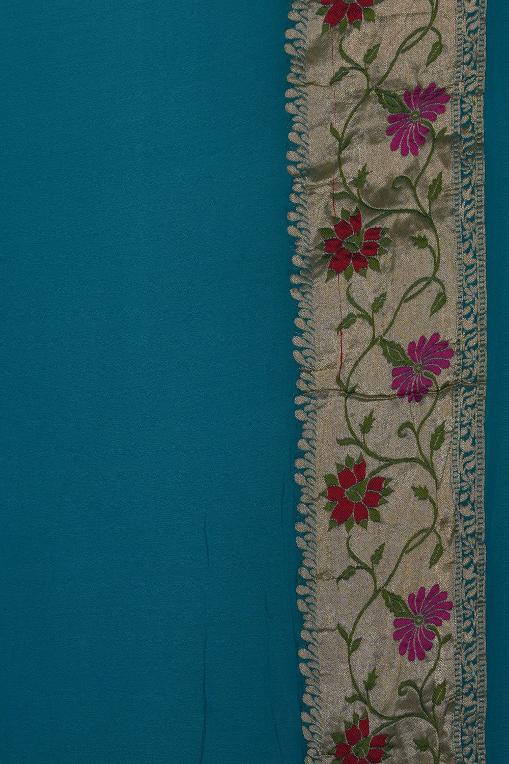Image of Banarasi Georgette Blue Saree