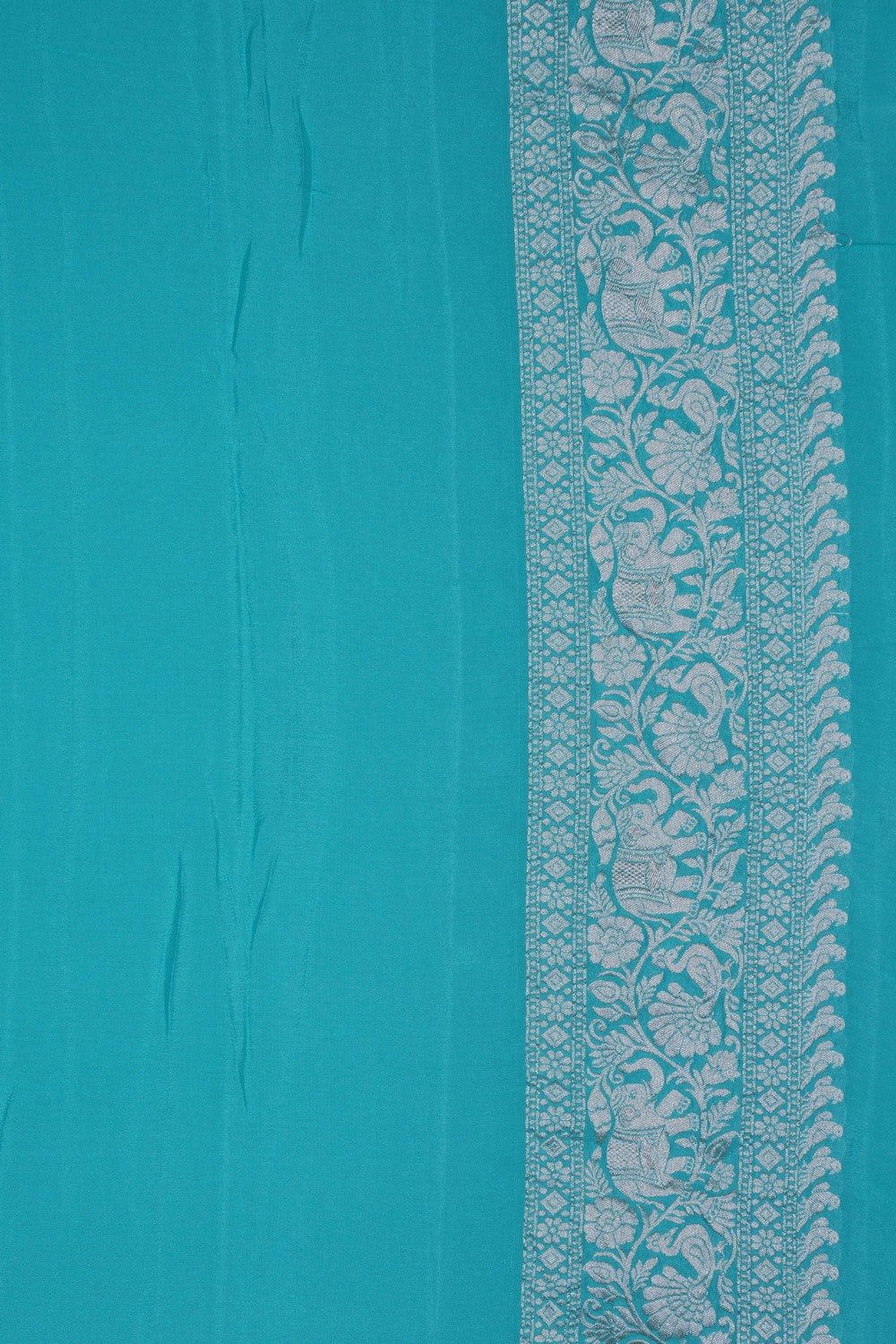 Image of Banarasi Georgette Purple Saree