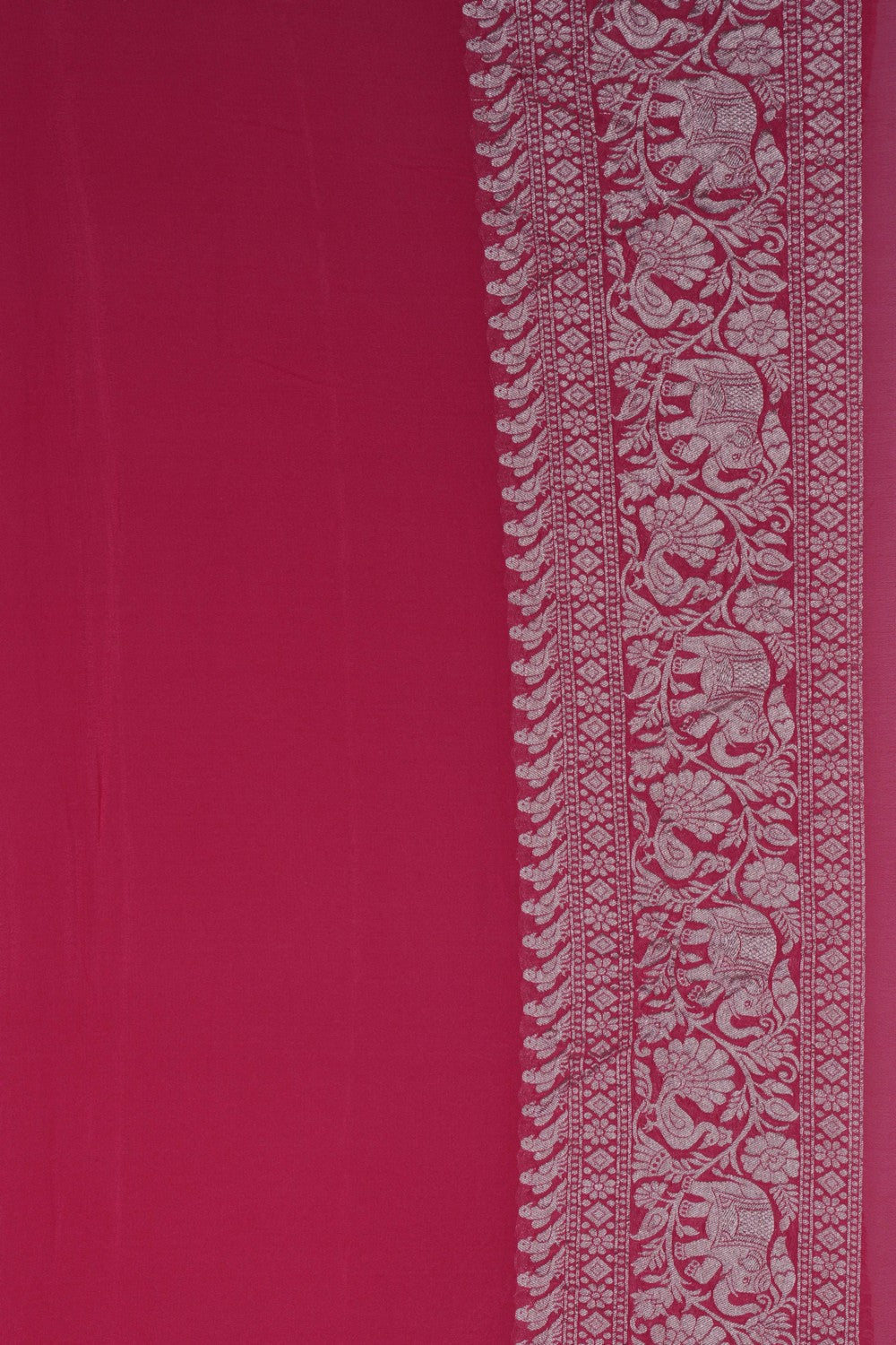 Image of Banarasi Georgette Sea Green Saree