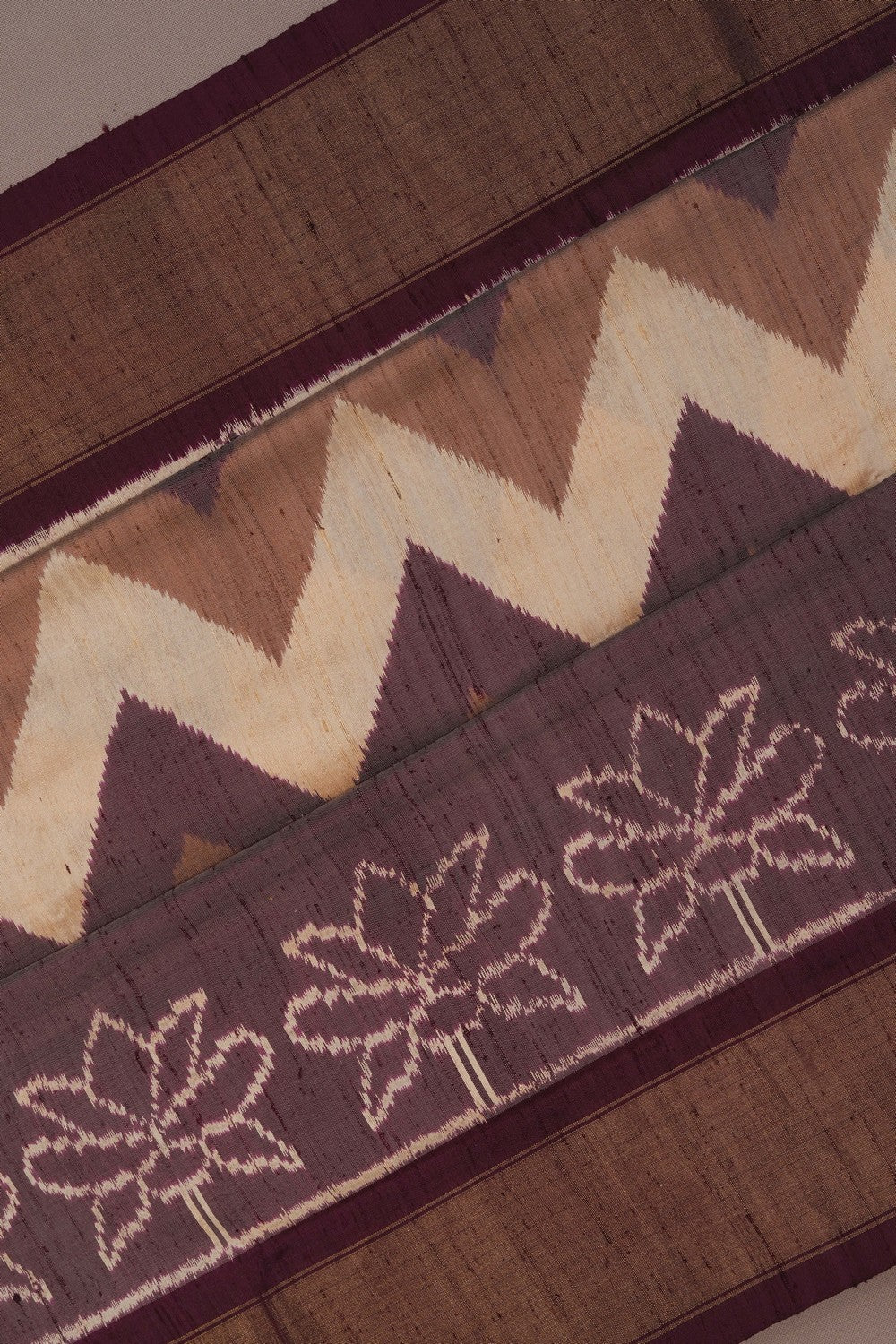 Image of Pochampally Ikat Dupion Silk Saree