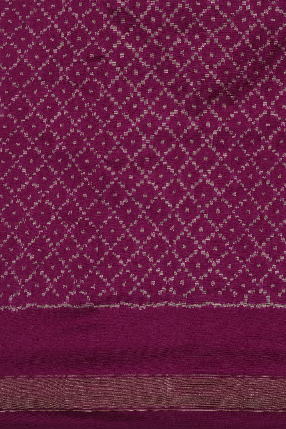 Image of Pochampally Ikat Silk Purple Saree
