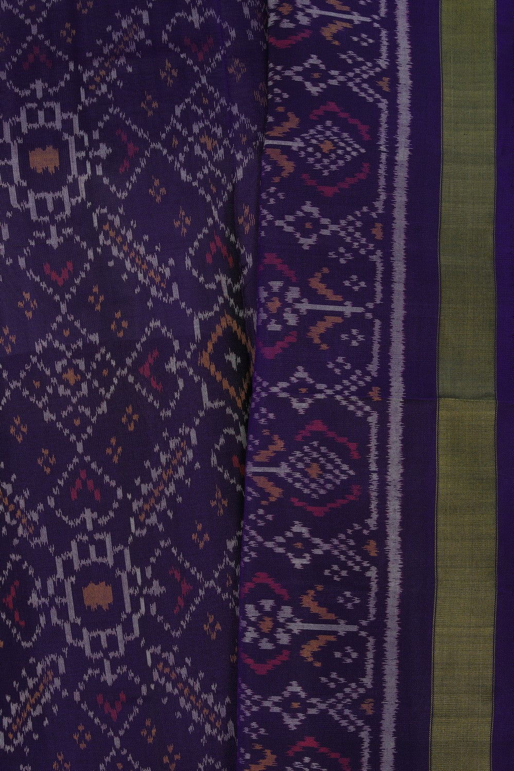 Image of Rajkot Patola Silk Unstitched Suit With Dupatta (3 Pcs Set)