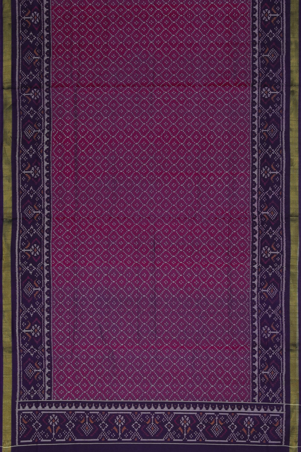 Image of Rajkot Patola Silk Unstitched Suit With Dupatta (3 Pcs Set)
