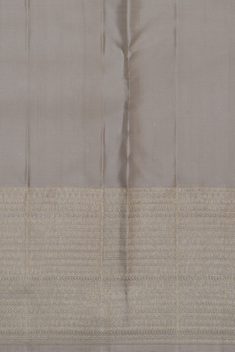 Image of Arani Silk Silver Off-White Saree