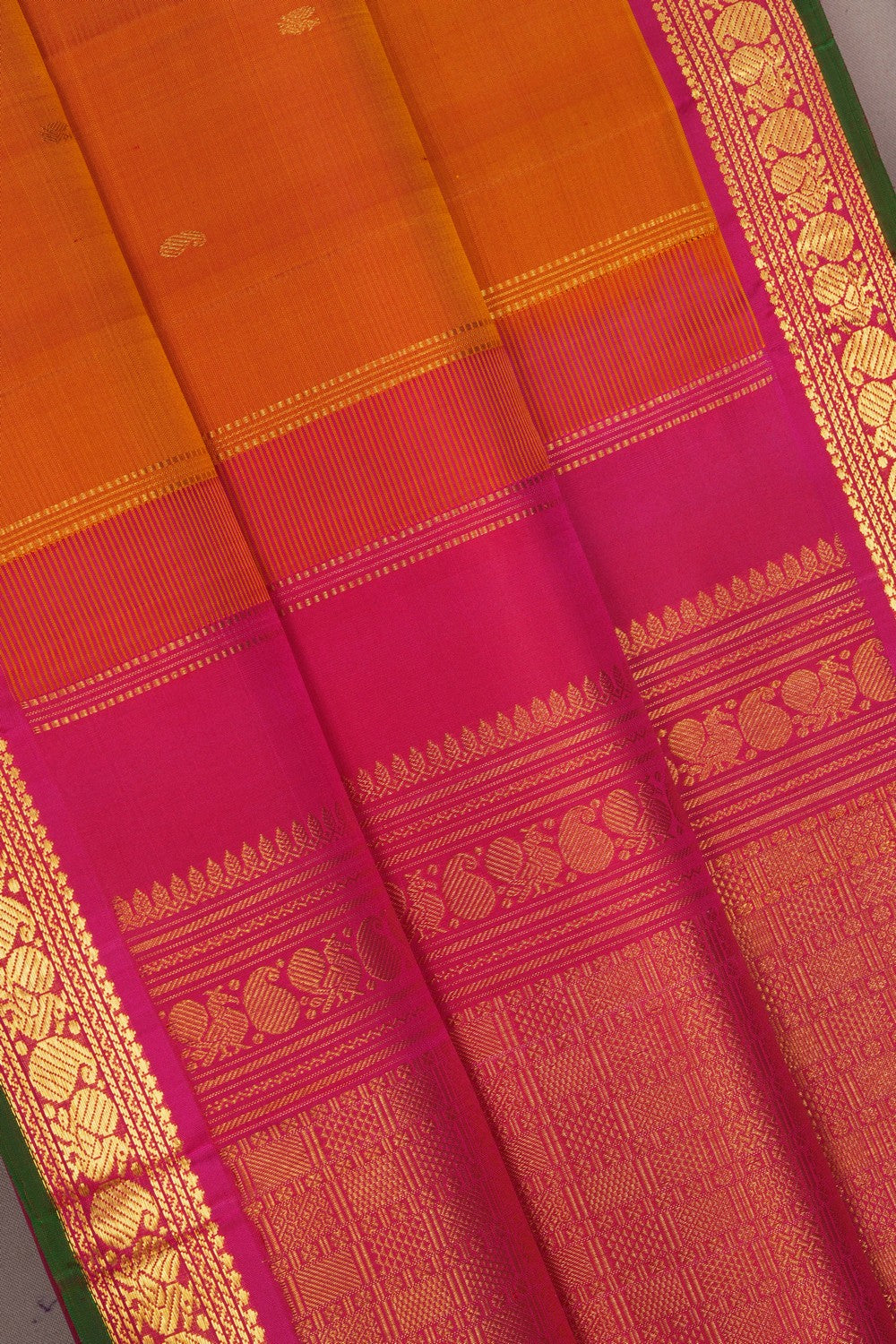 Image of Arani Silk Mustard Saree