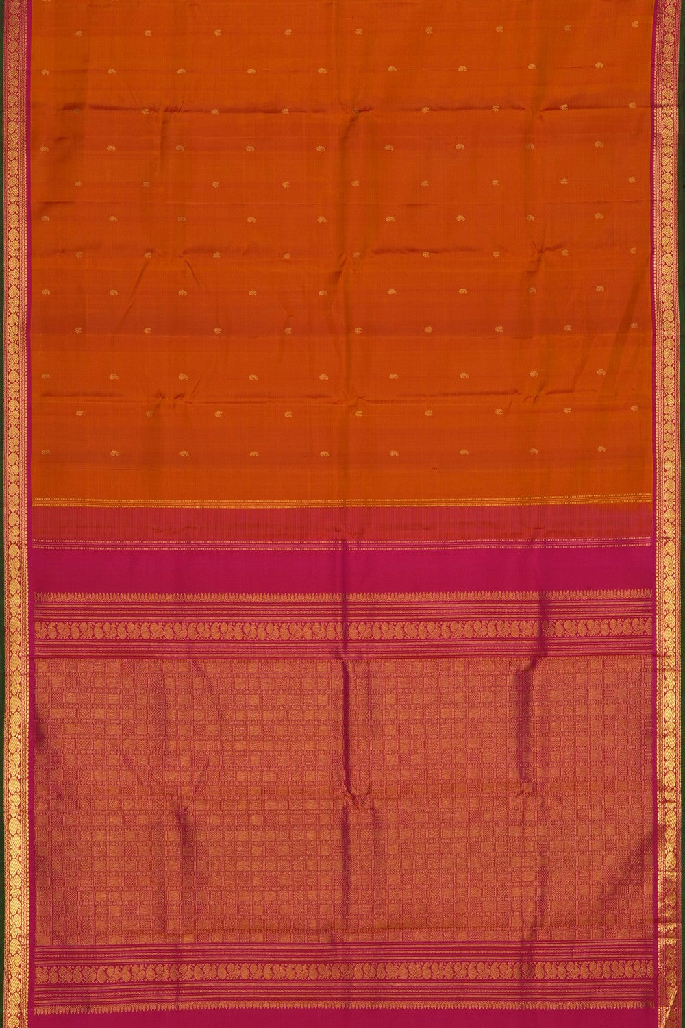 Image of Arani Silk Mustard Saree