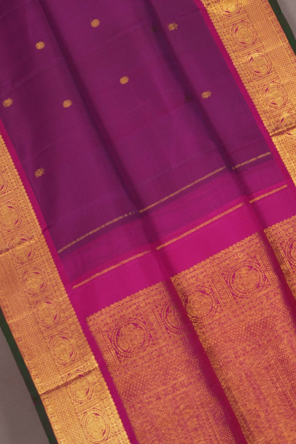 Image of Arani Silk Purple Saree