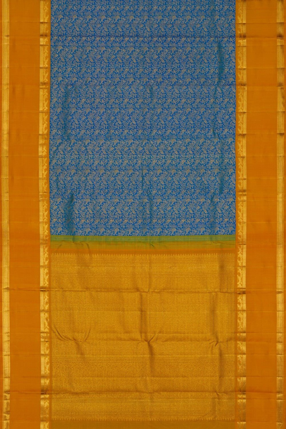 Image of Arani Brocade Blue Saree