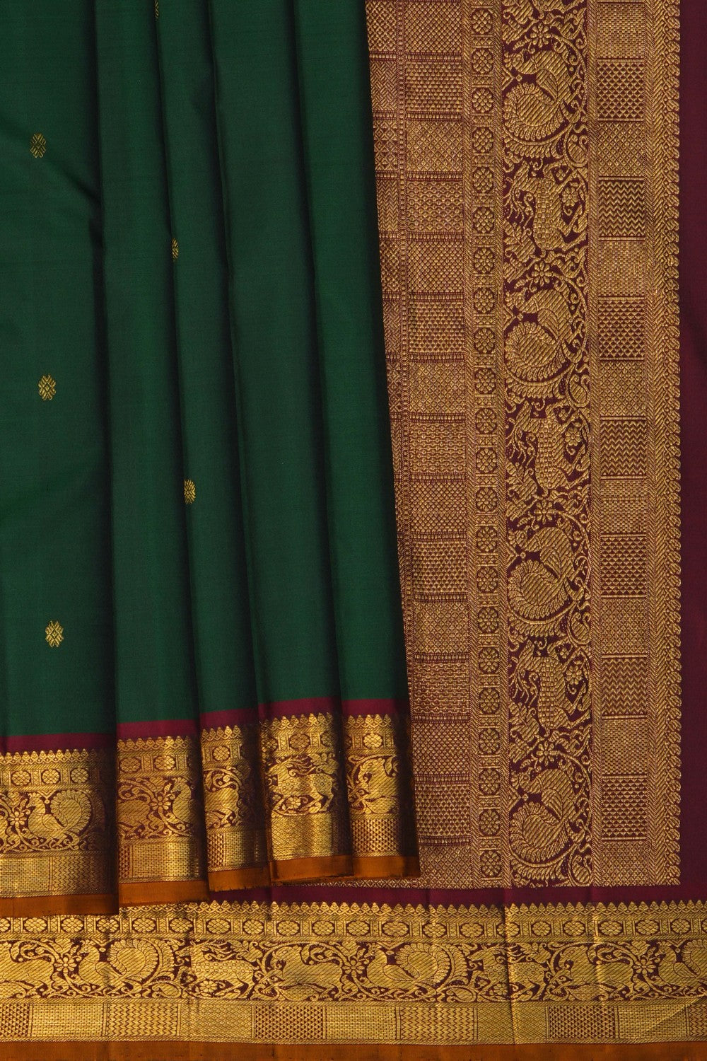 Image of Arani Silk Green Saree