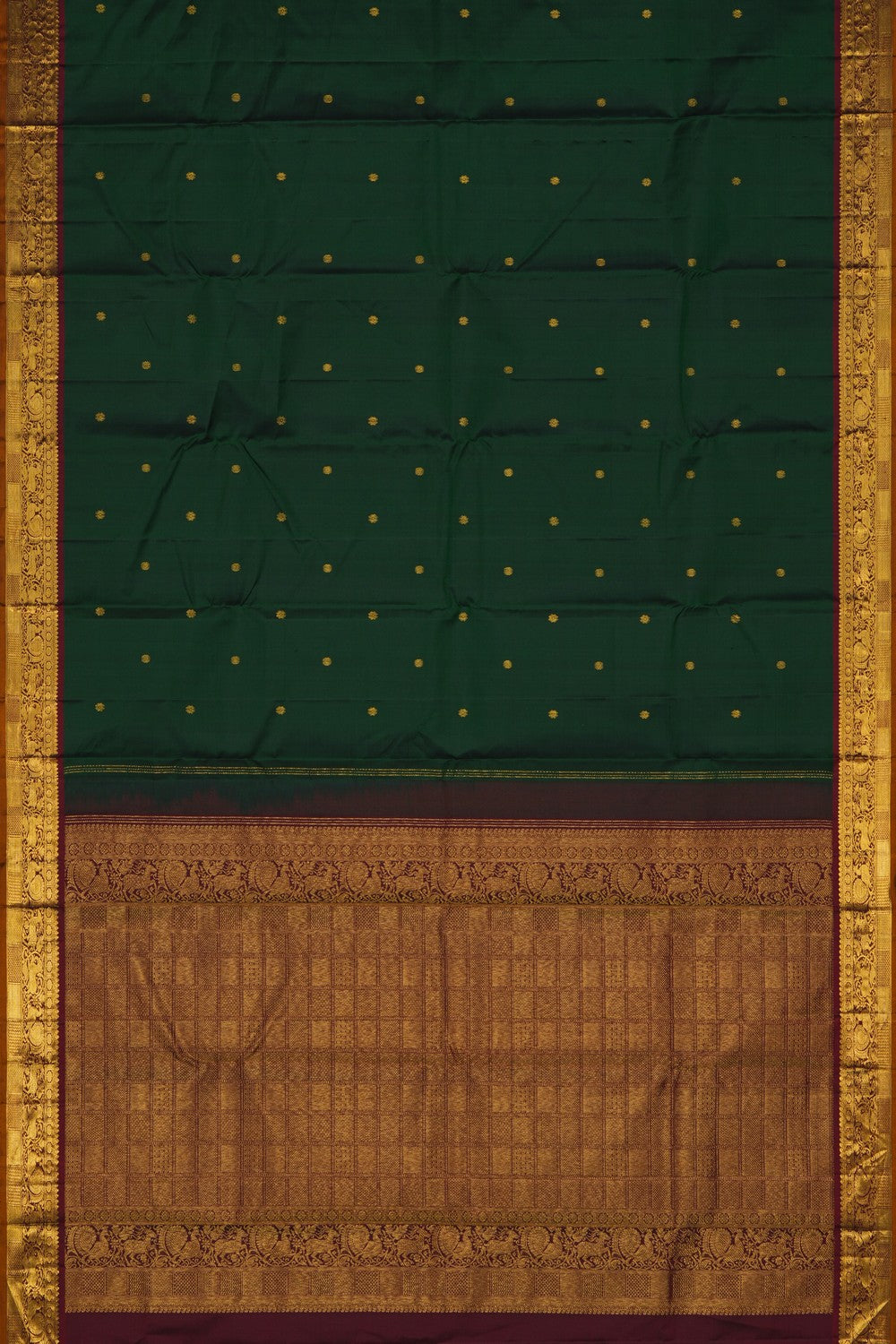 Image of Arani Silk Green Saree