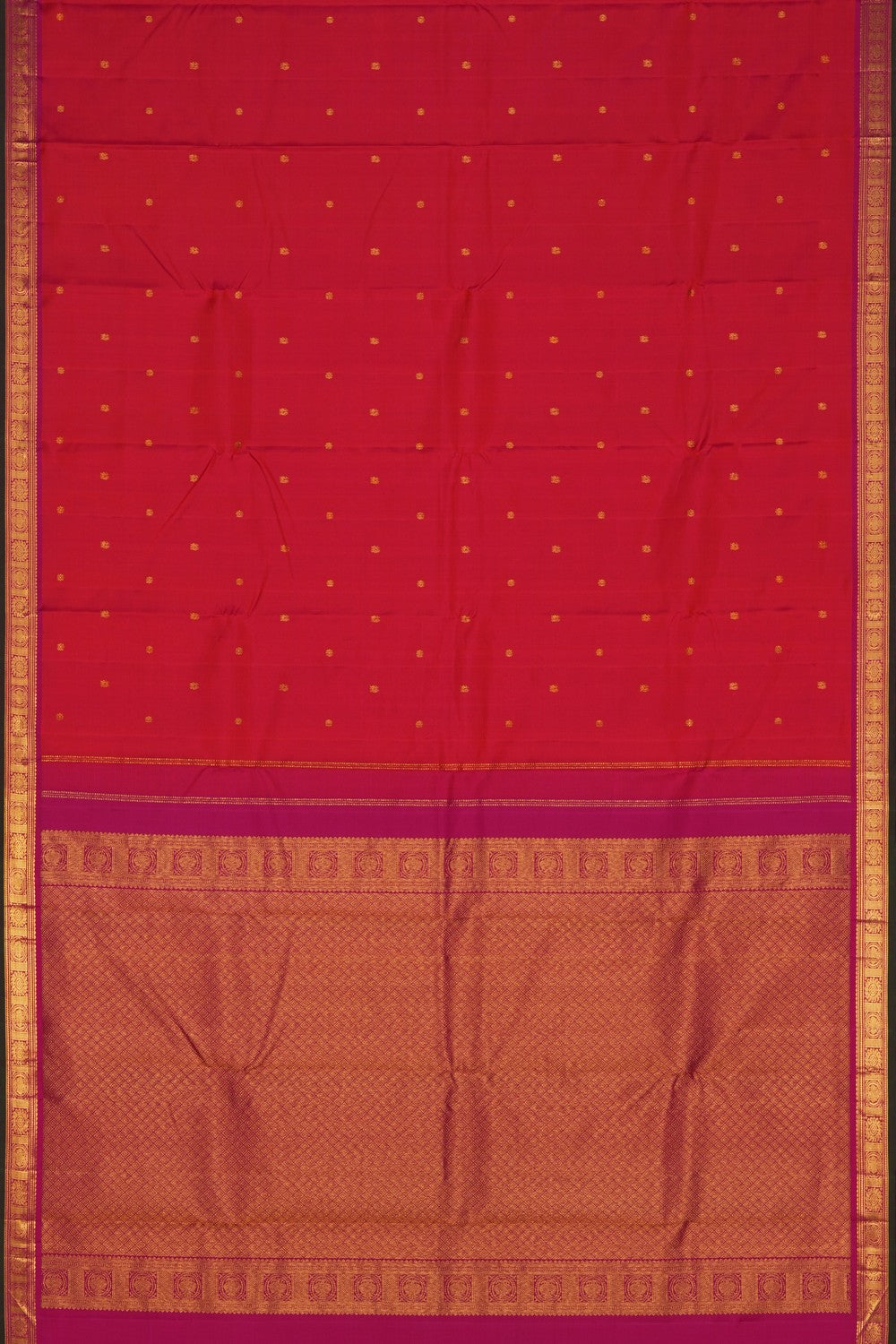 Image of Arani Silk Fuchsia Pink Saree