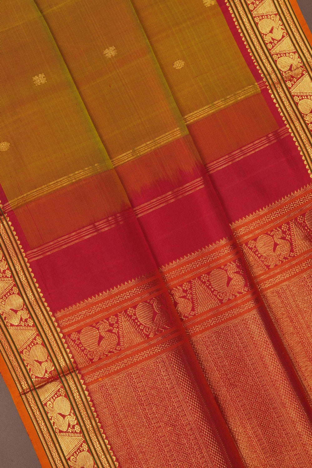 Image of Arani Silk Green Saree
