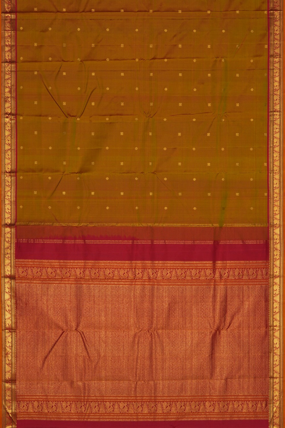 Image of Arani Silk Green Saree