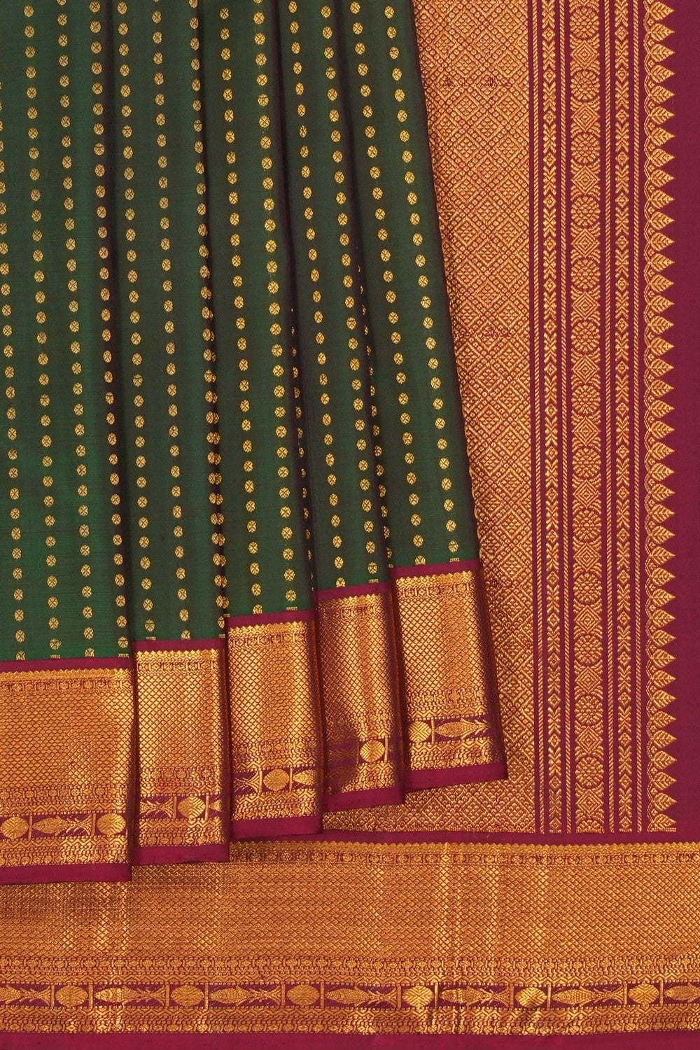 Image of Arani Silk Green Saree