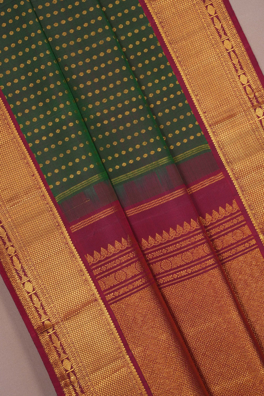 Image of Arani Silk Green Saree