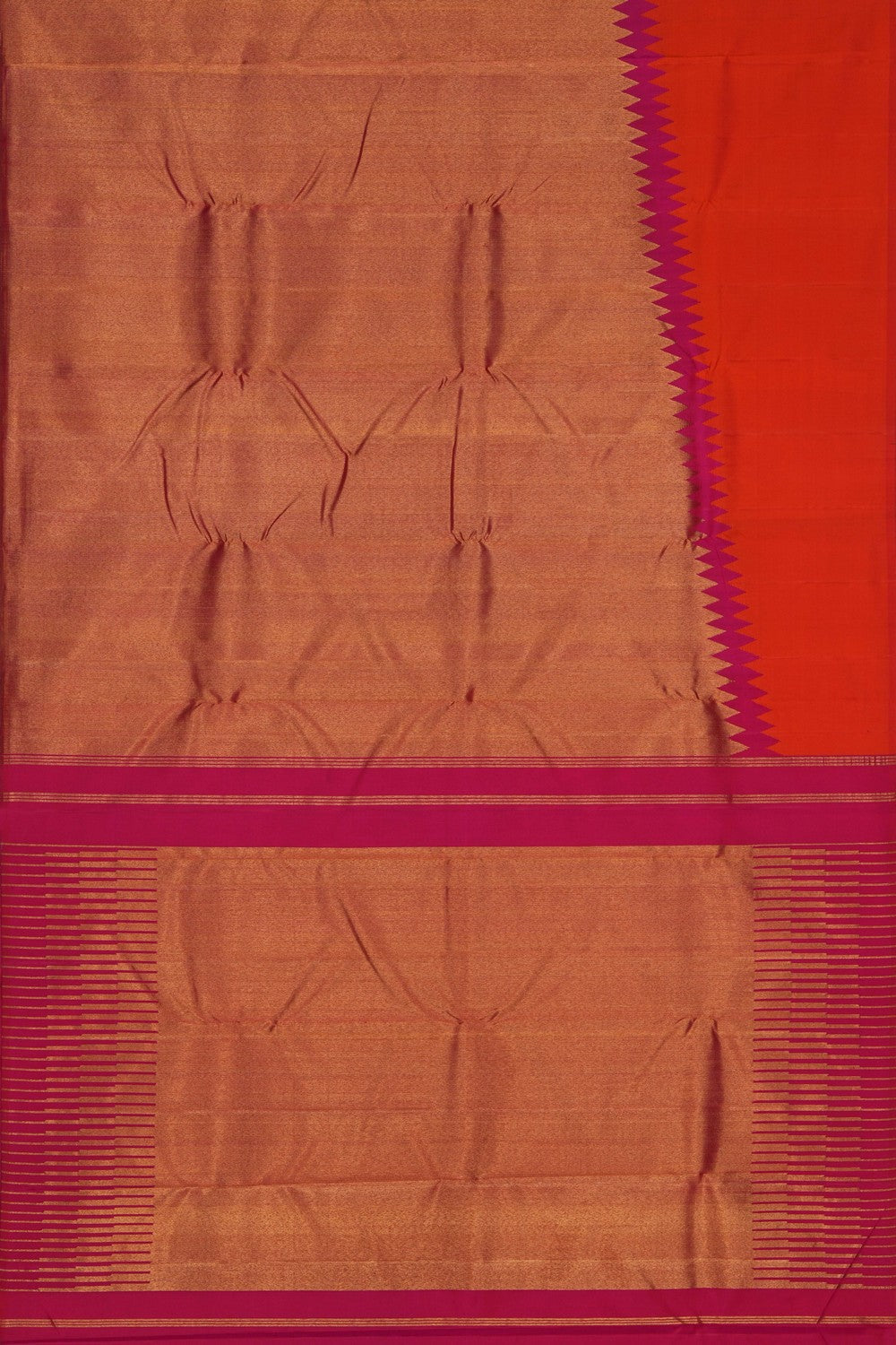 Image of Arani Silk Orange Saree