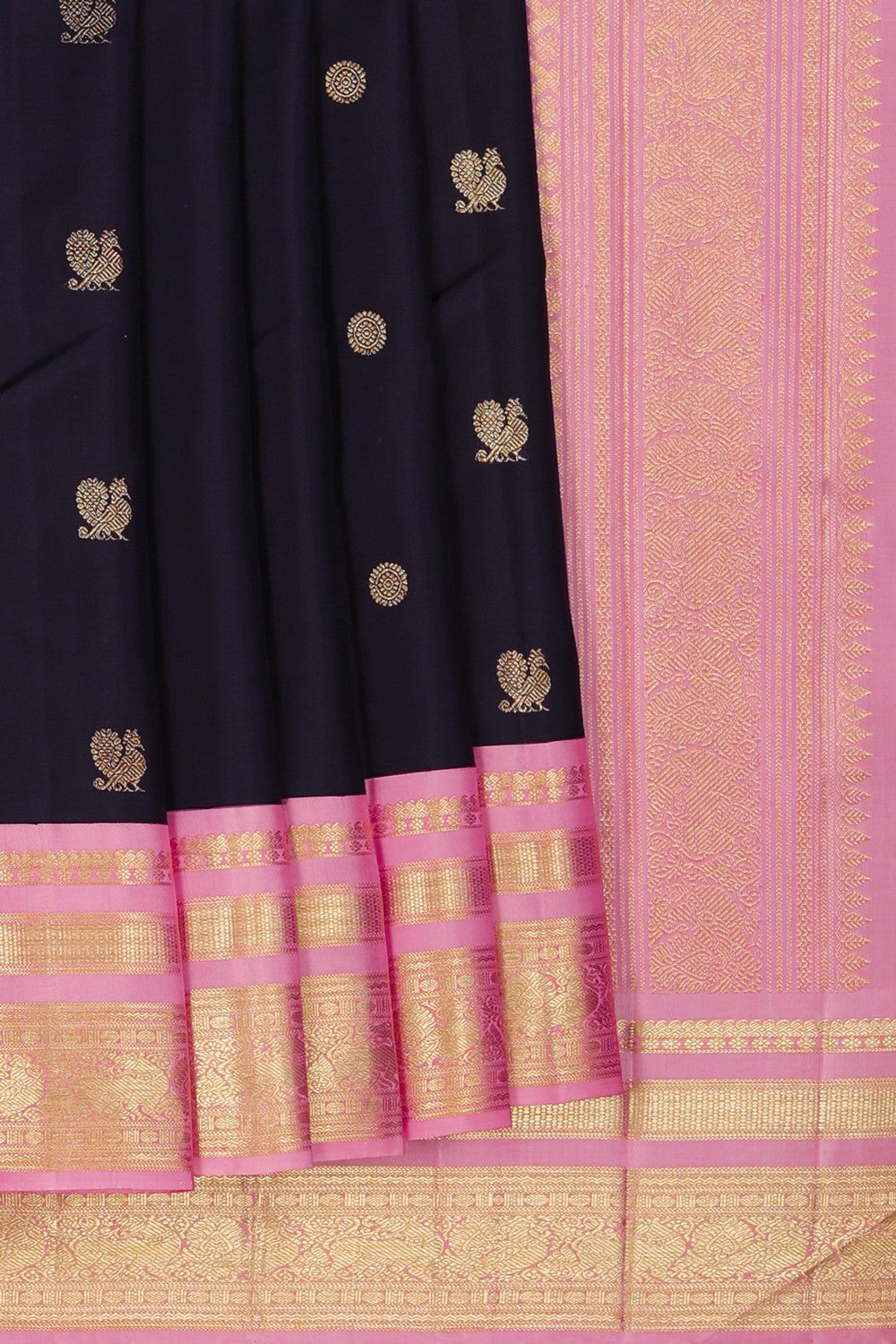 Image of Arani Silk Black Saree