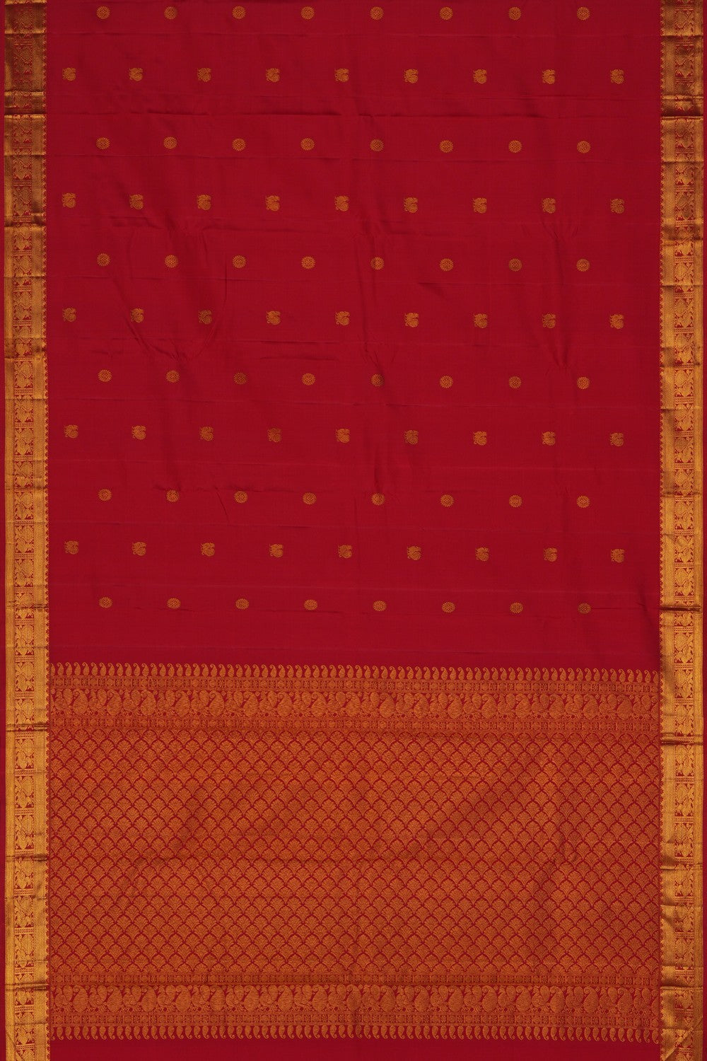 Image of Arani Silk Red Saree