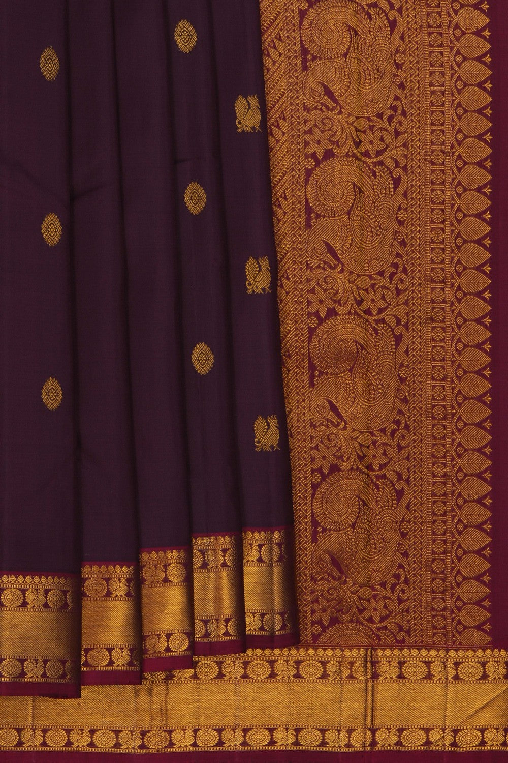 Image of Arani Silk Violet Saree