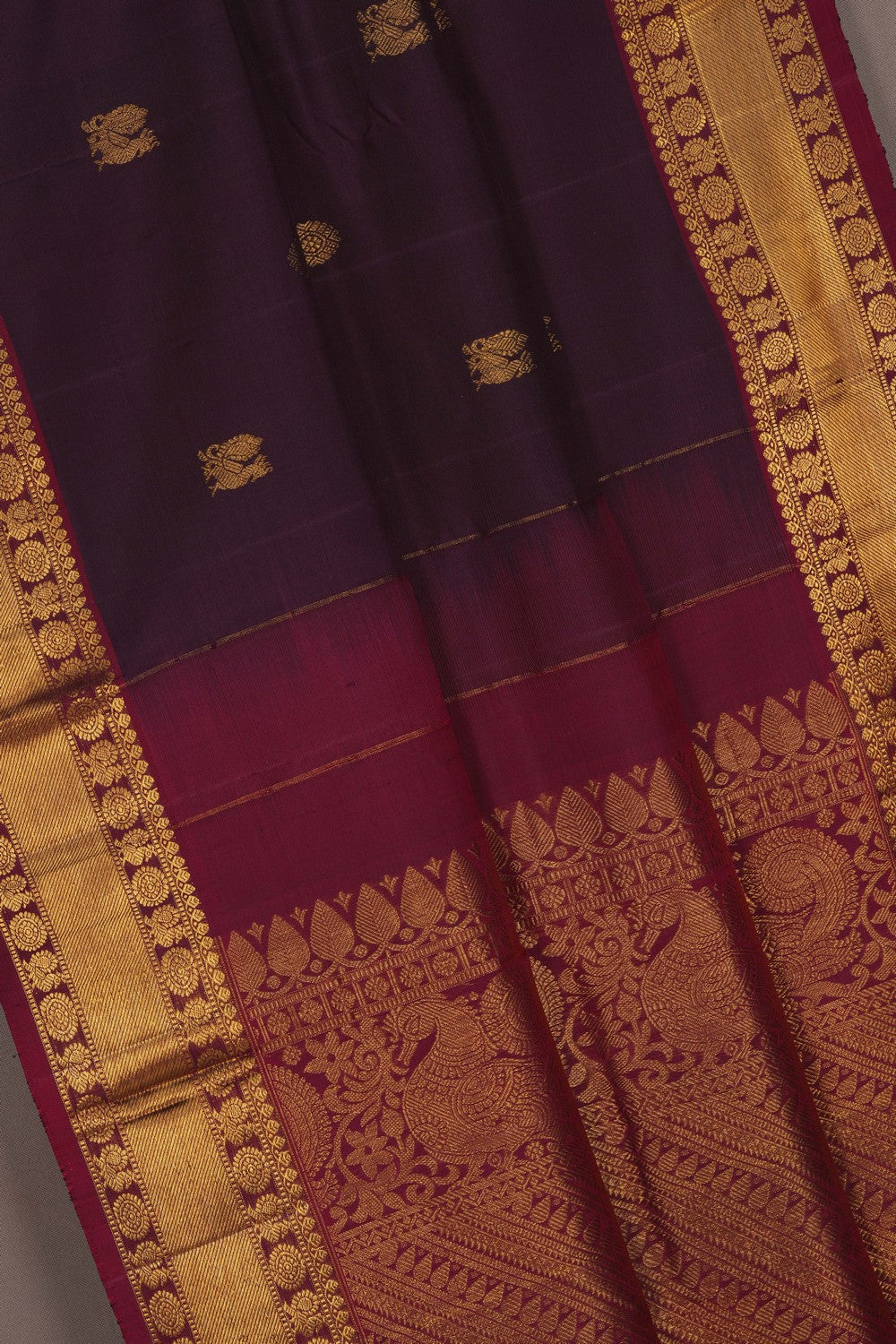 Image of Arani Silk Violet Saree
