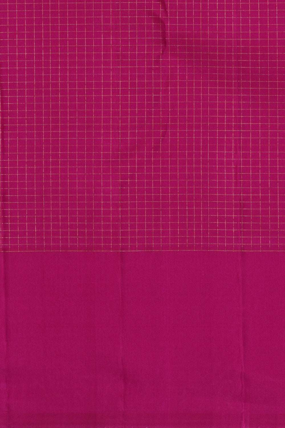 Image of Arani Silk Kattam Fuchsia-Pink Saree