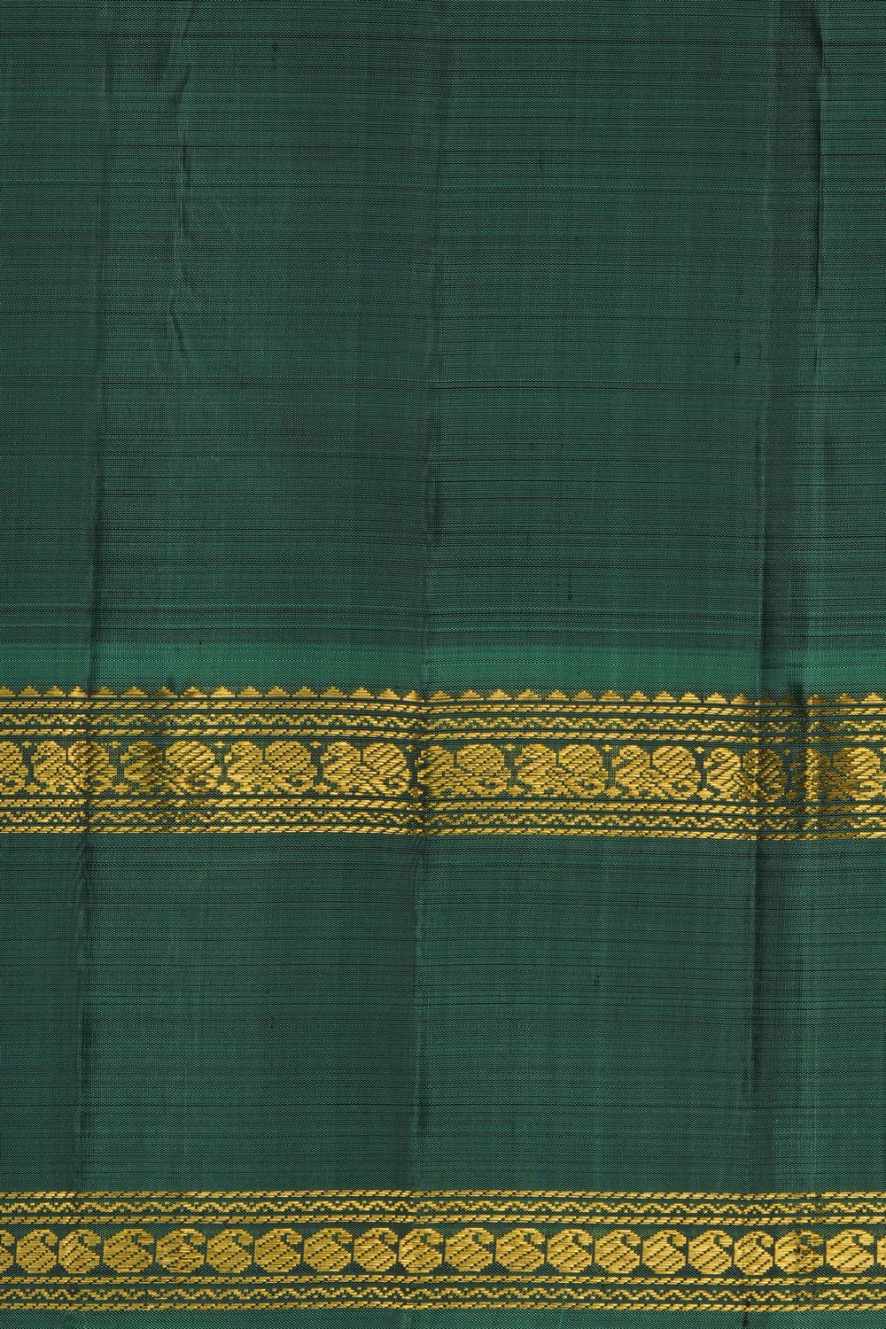 Image of Arani Silk Kattam Navy-Blue Saree