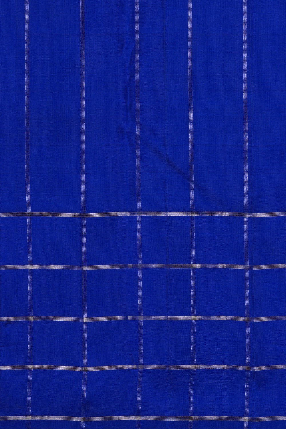 Image of Arani Silk Kattam Blue Saree