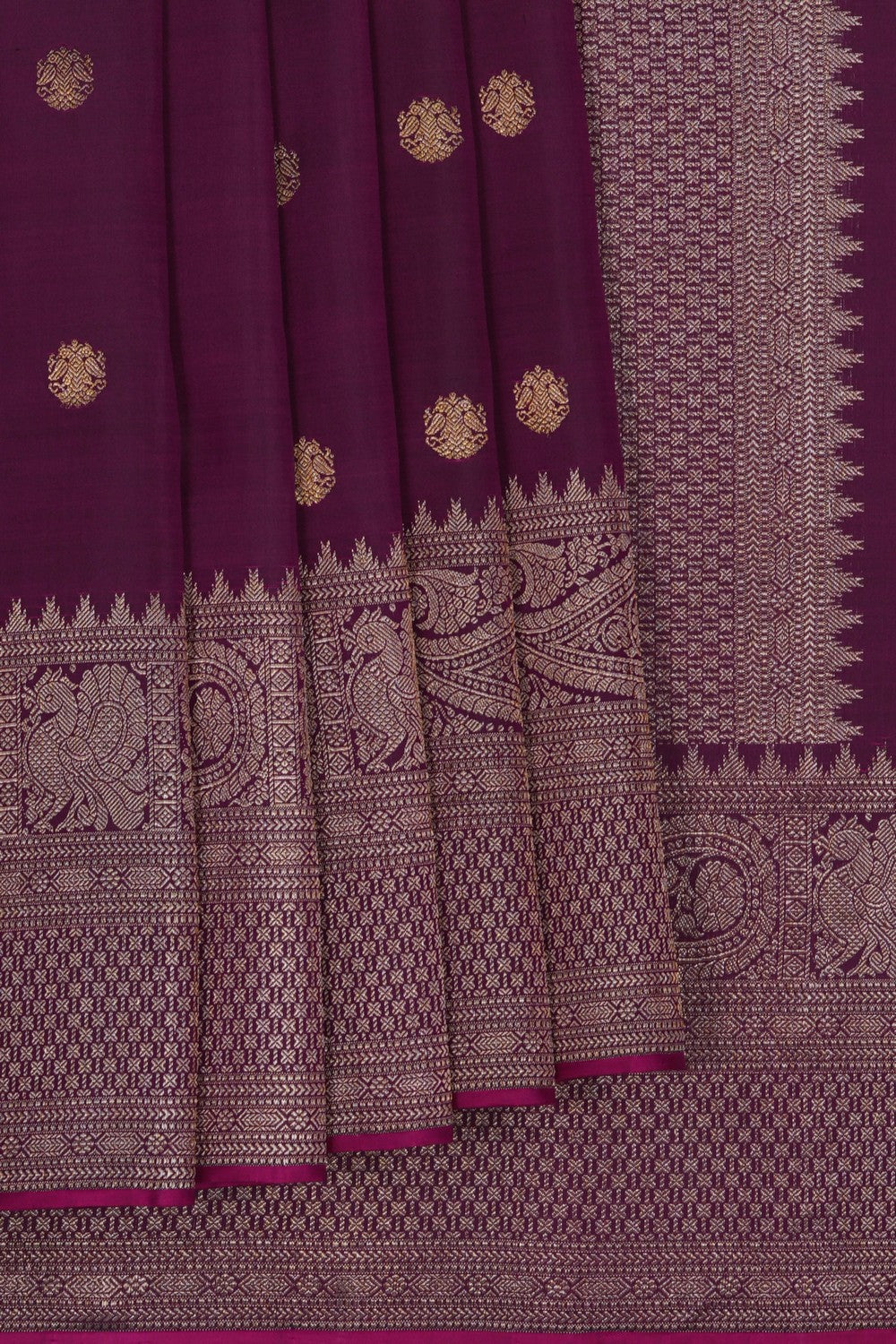 Image of Arani Silk Violet Saree