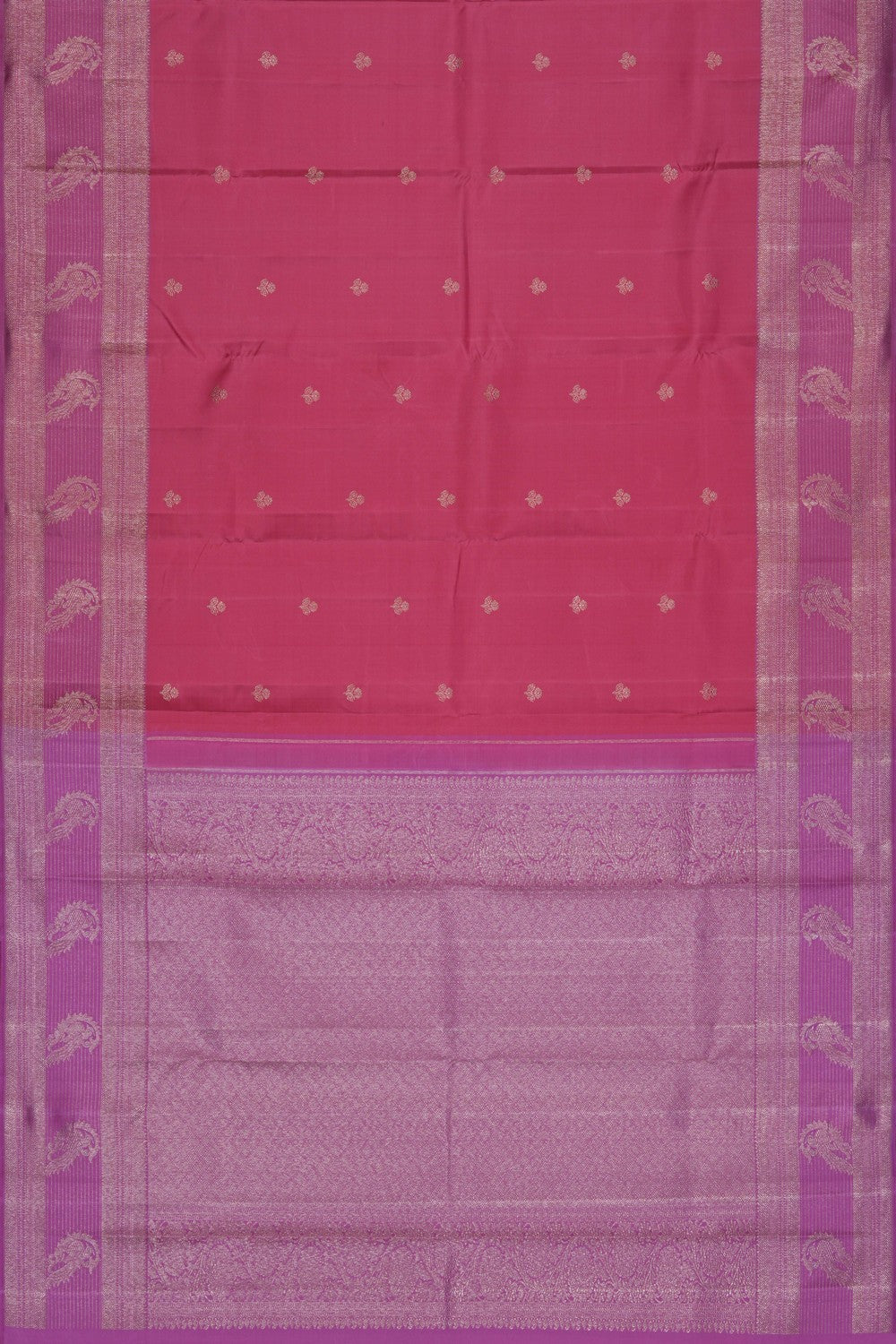 Image of Arani Silk Coral Pink Saree