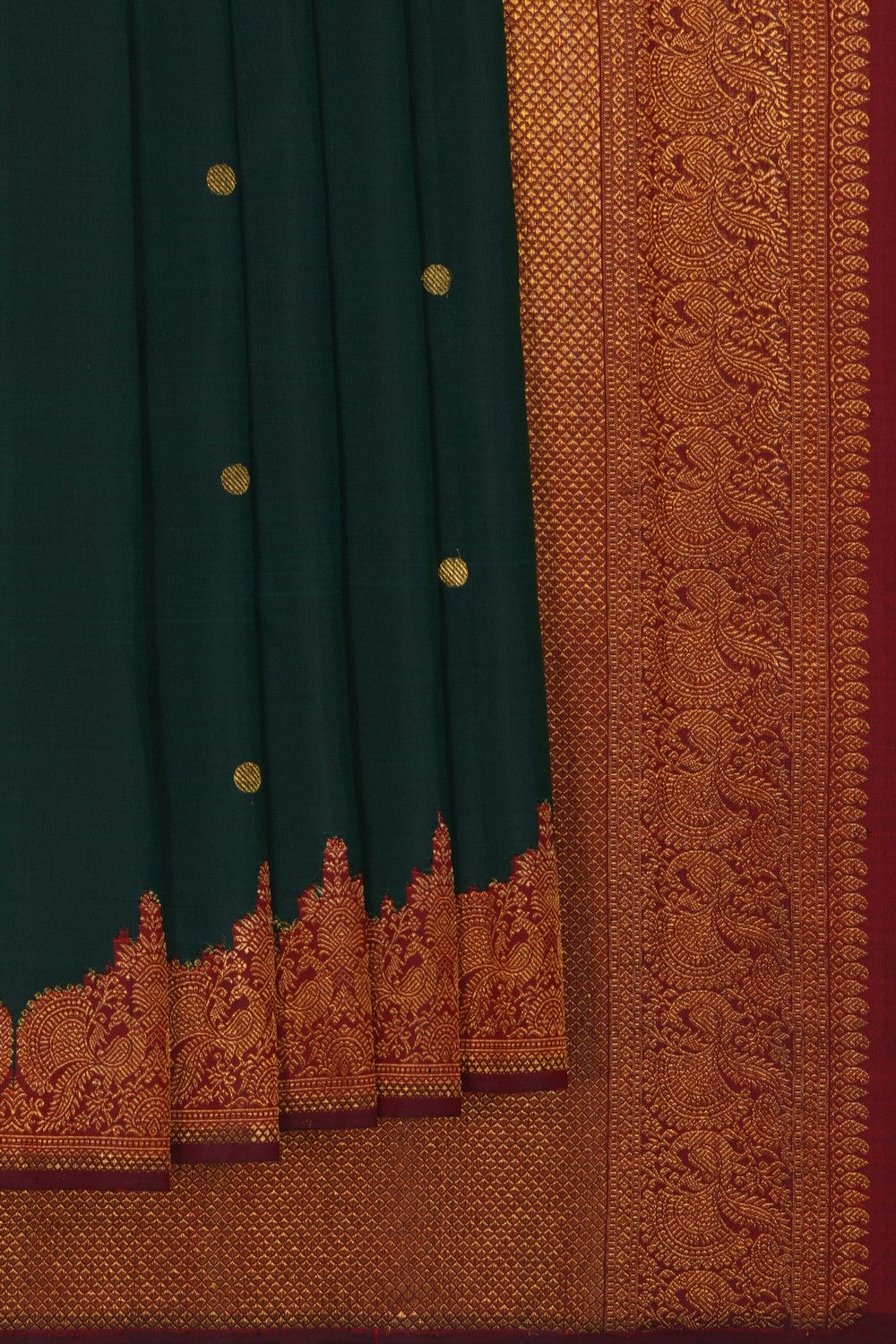 Image of Arani Silk Green Saree