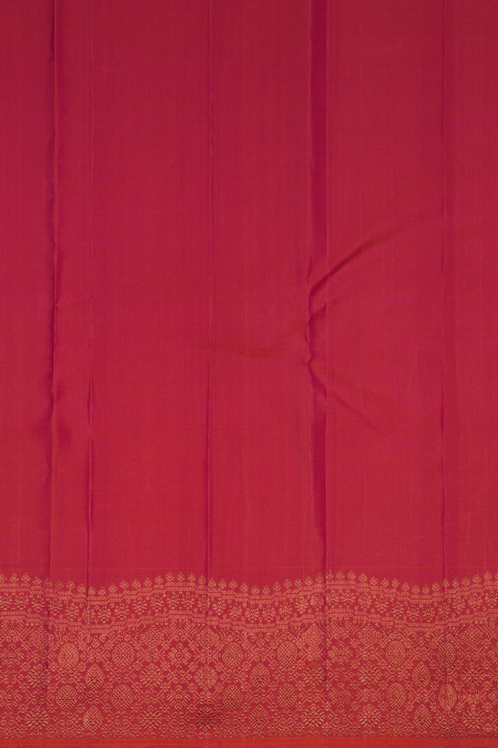 Image of Kanchipuram Silk Fuchsia Pink Saree