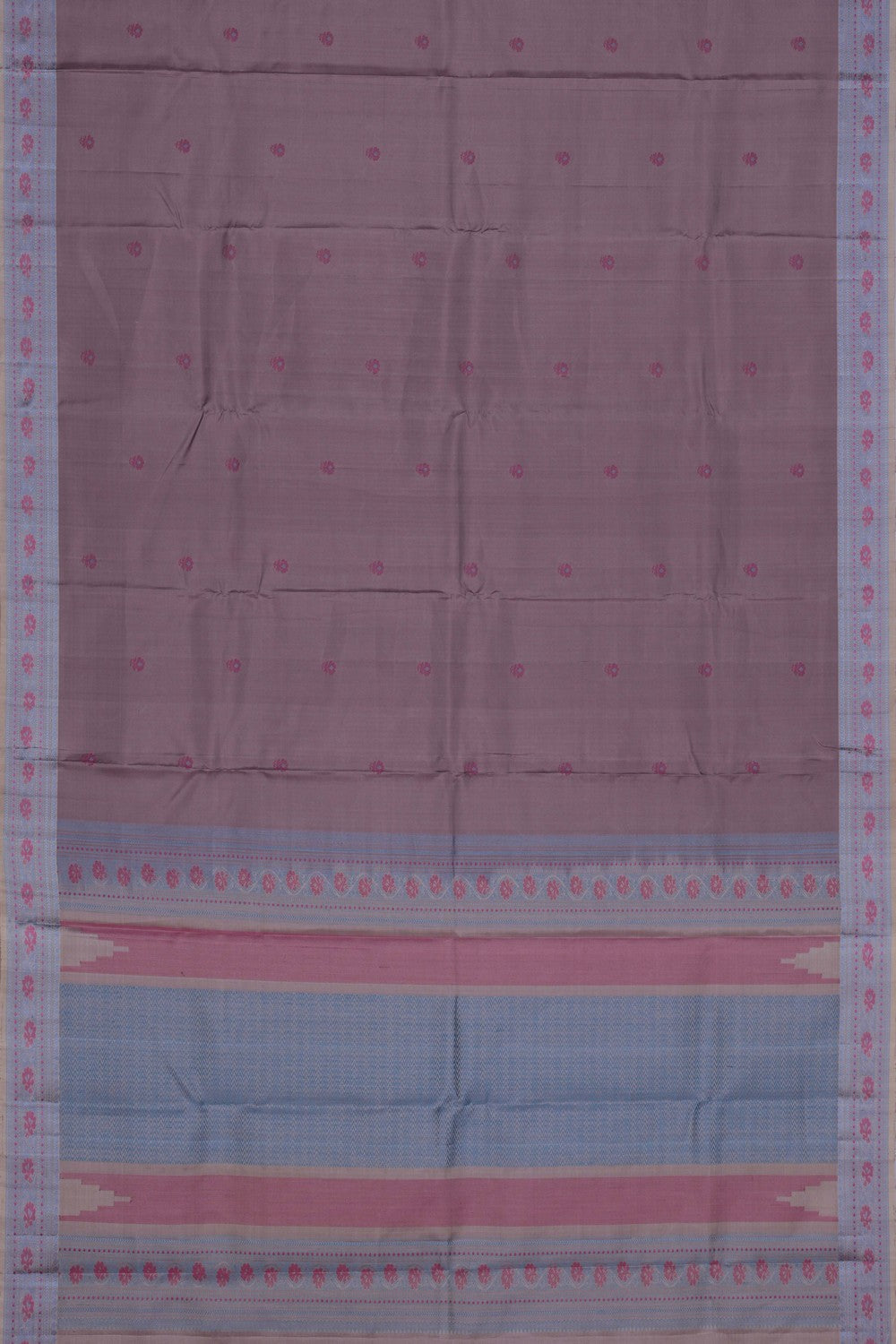 Image of Kanchipuram Silk Mauve Saree