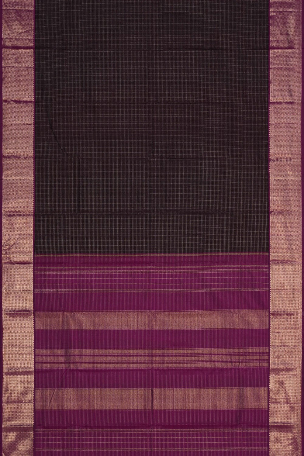Image of Kanchipuram Silk Purple Saree