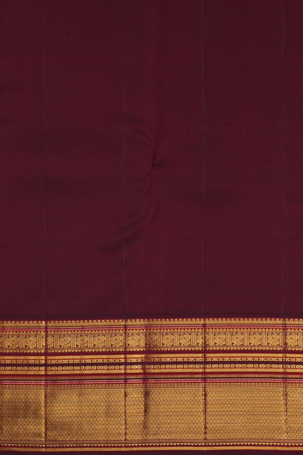 Image of Kanchipuram Silk Orange Saree