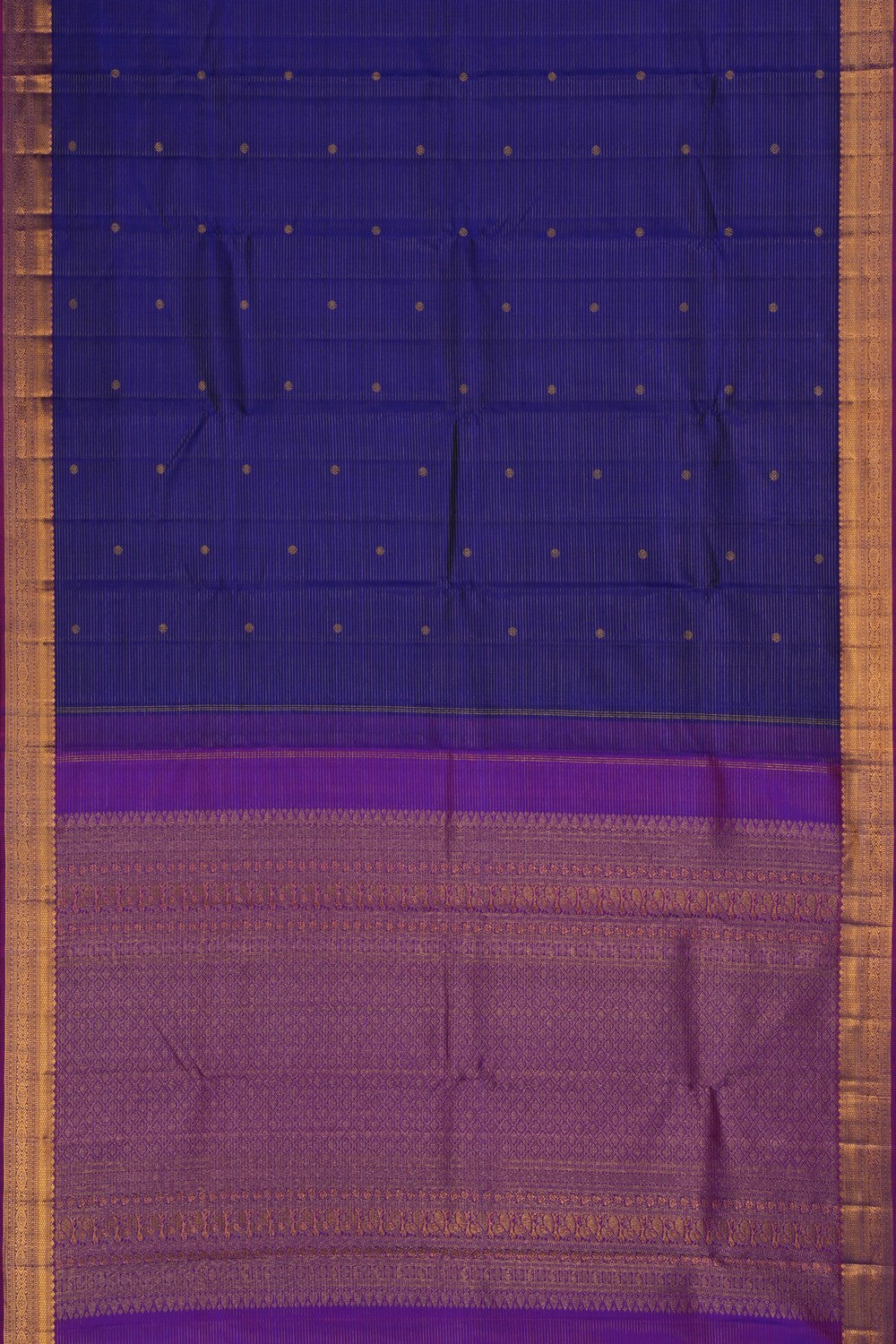 Image of Kanchipuram Silk Purple Saree