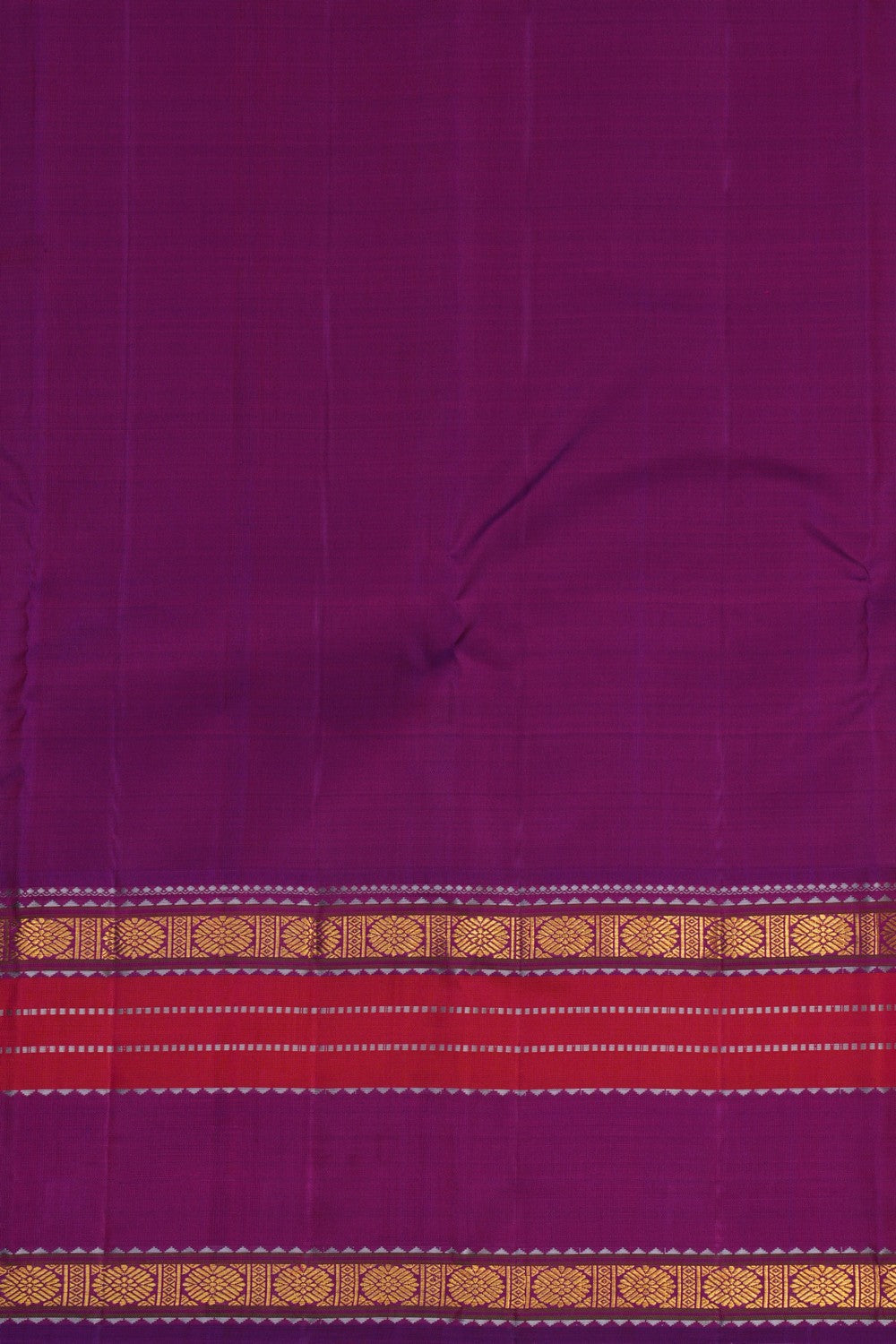 Image of Kanchipuram Silk Off-White Saree