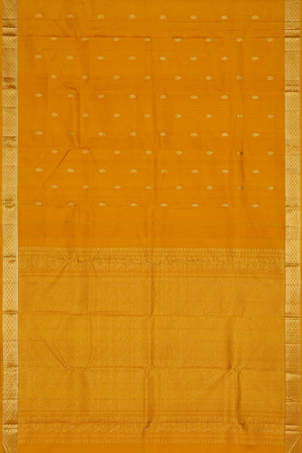 Image of Arani Silk Yellow Saree