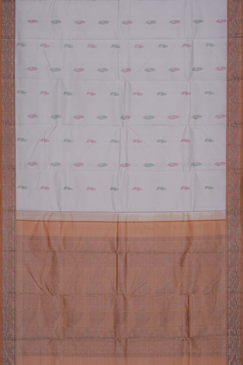 Image of Arani Silk Off-White Saree