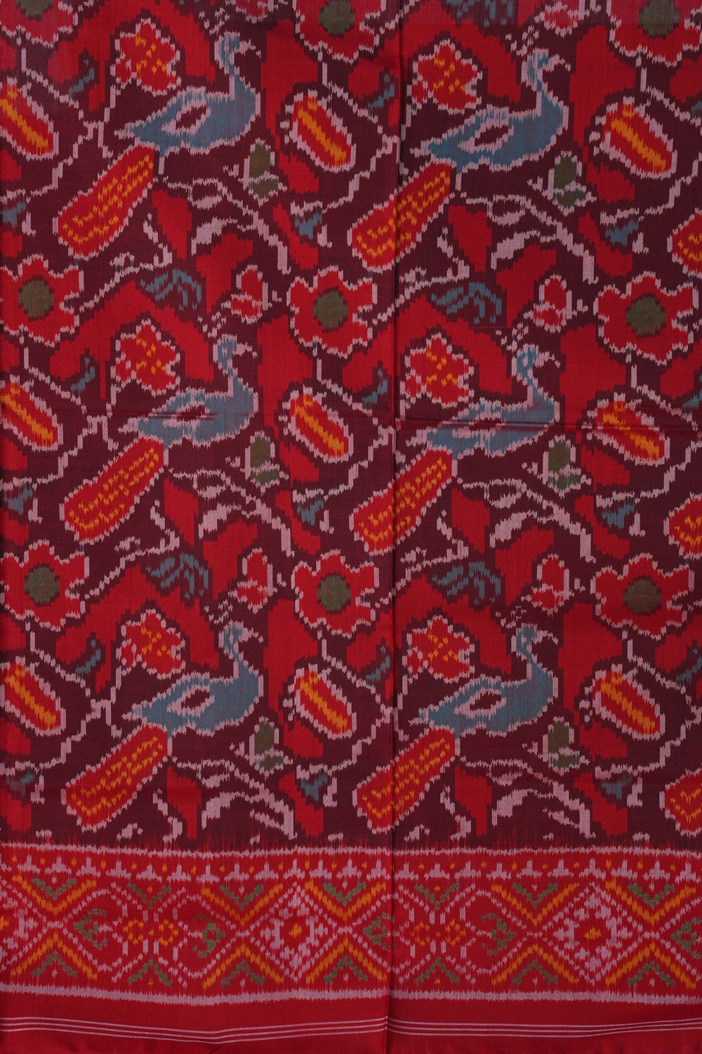 Image of Rajkot Silk Red Saree