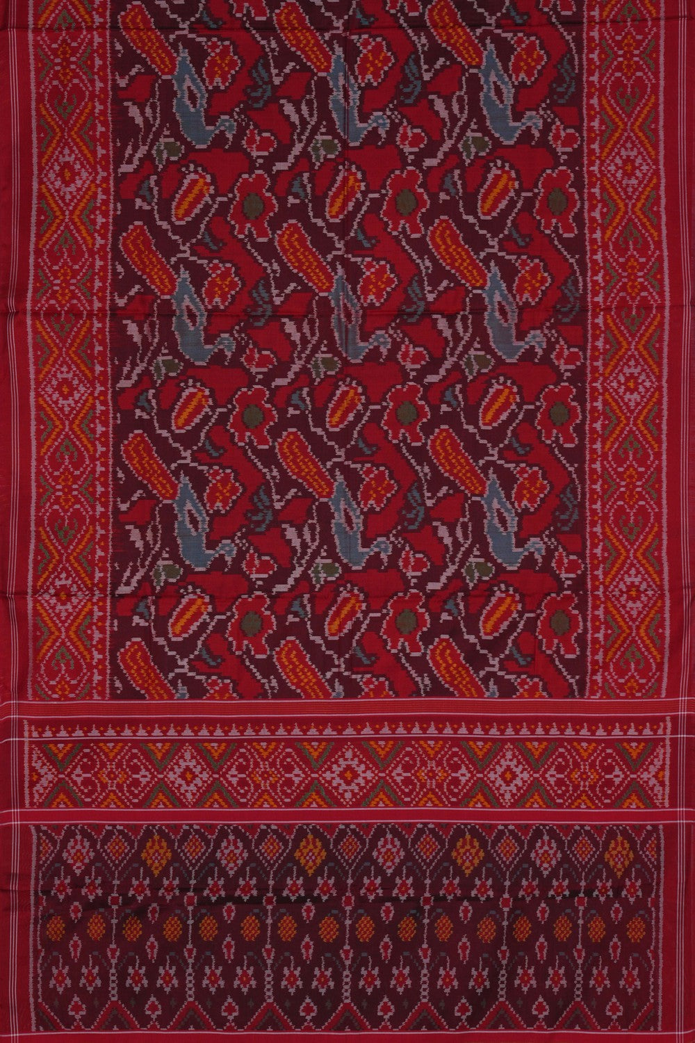 Image of Rajkot Silk Red Saree