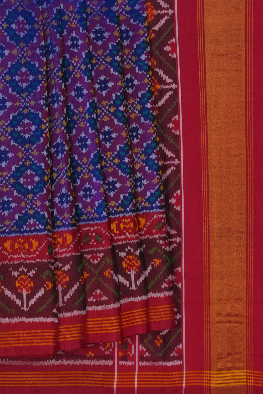 Image of Rajkot Silk Purple Saree