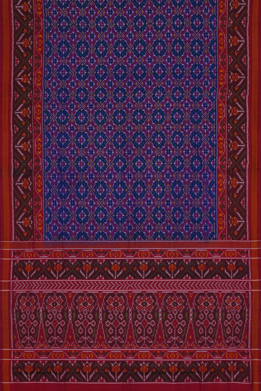 Image of Rajkot Silk Purple Saree