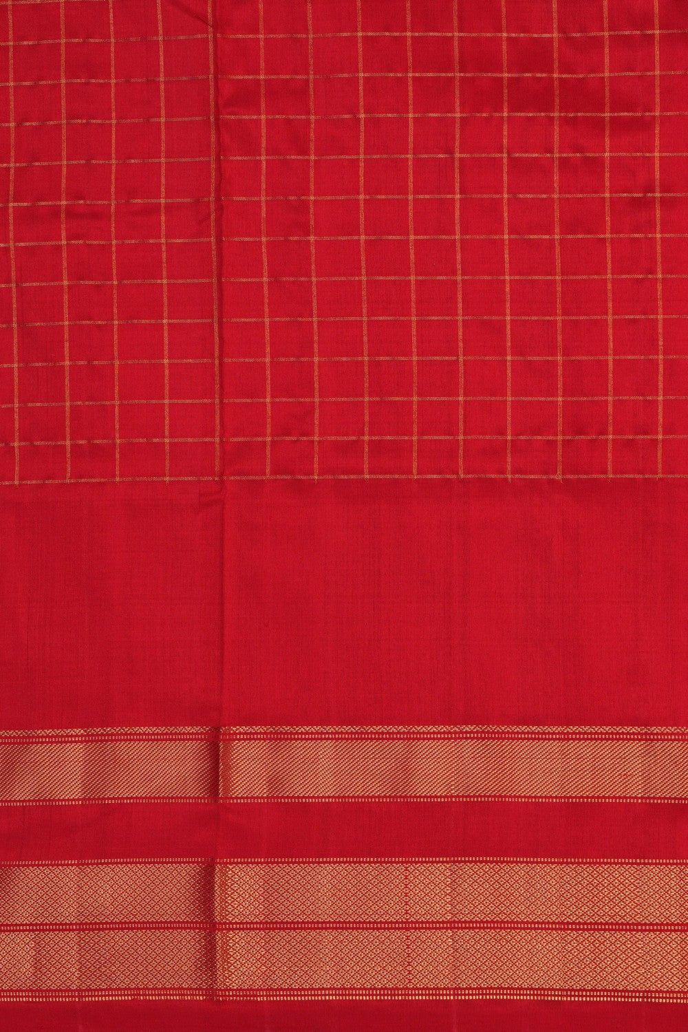 Image of Pochampally Pavada Purple Unstitched Set