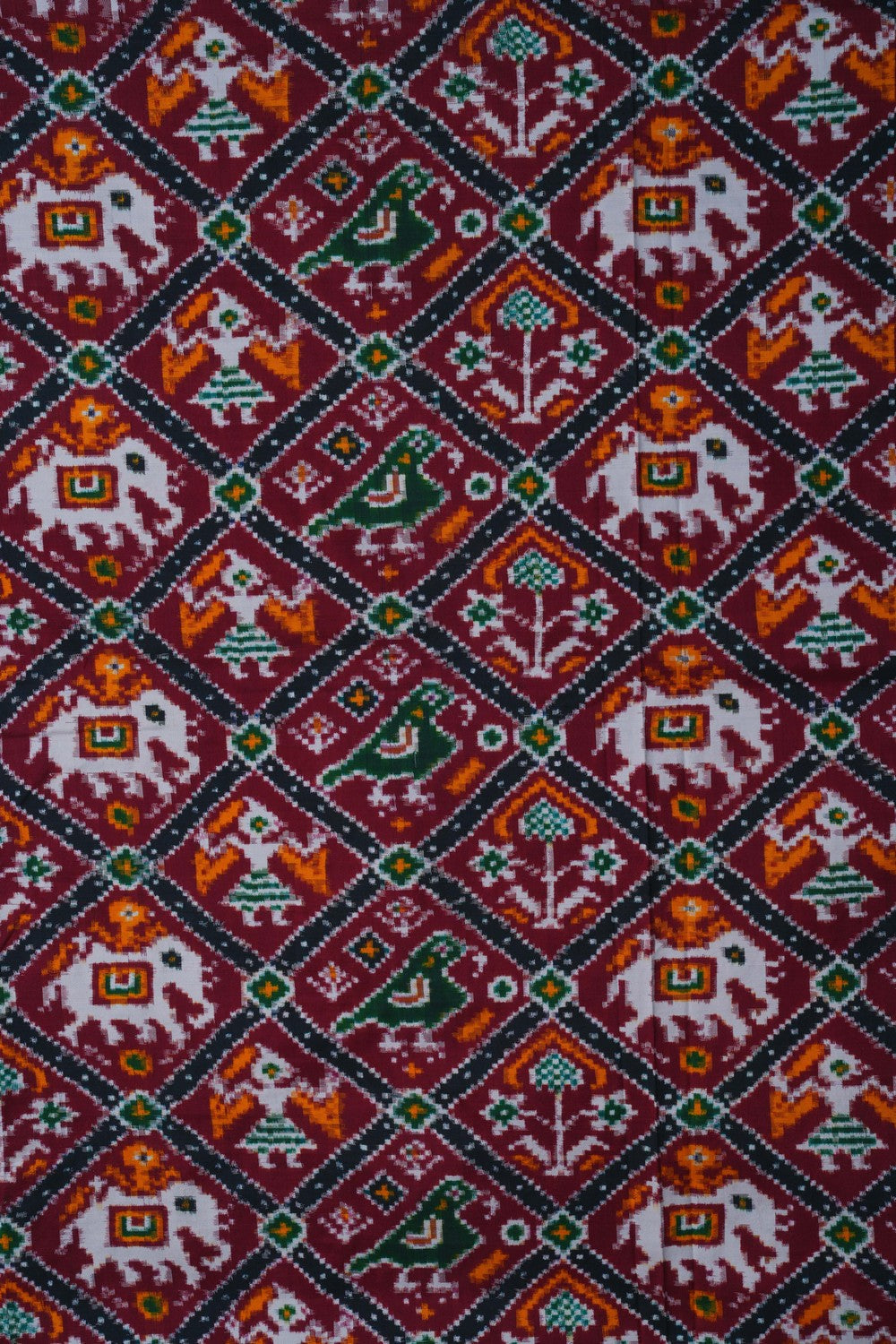 Image of Patan Patola Silk Double Ikat Saree