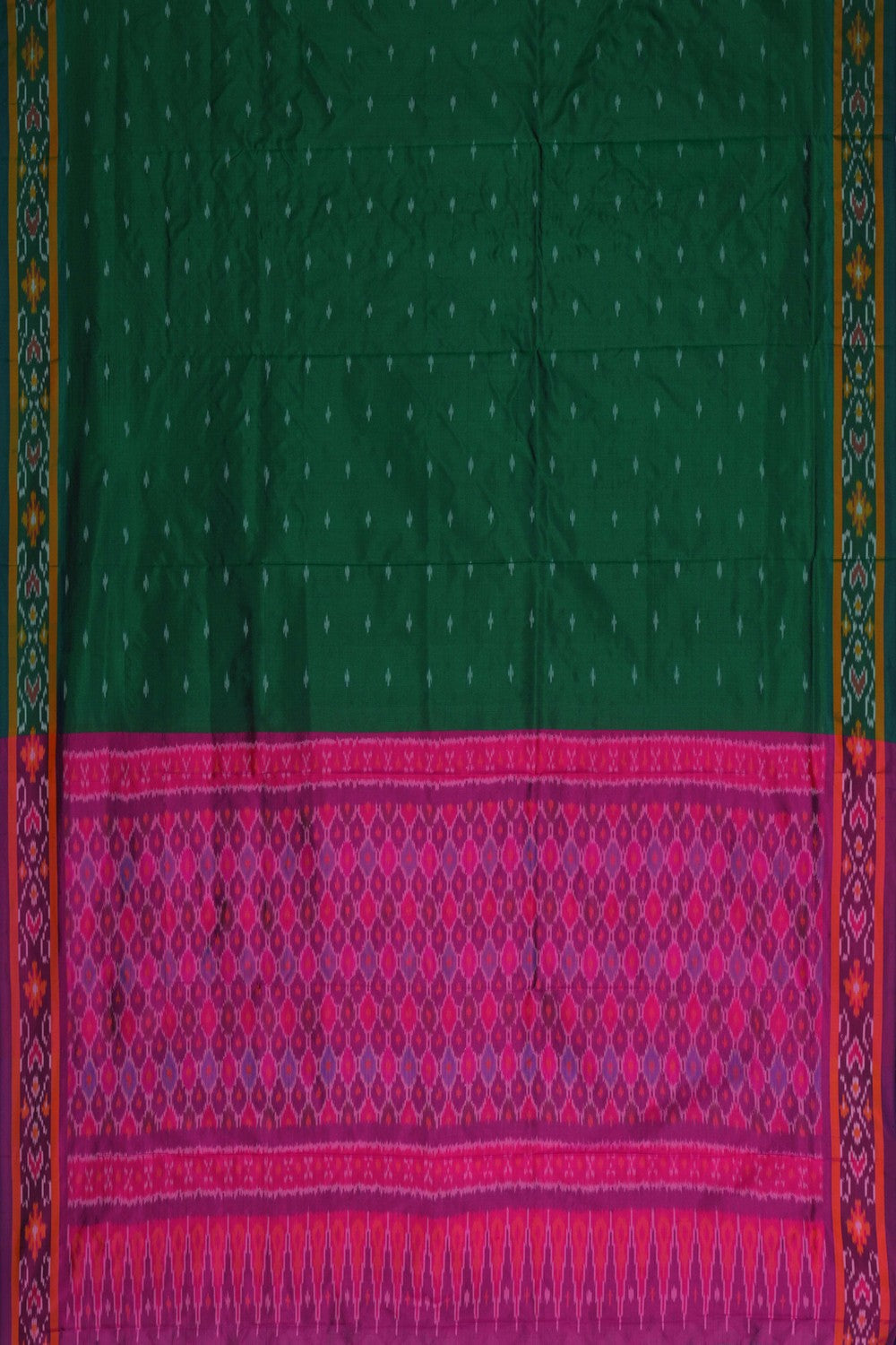 Image of Pochampally Ikat Unstitched Suit With Dupatta (3 Pcs Set)