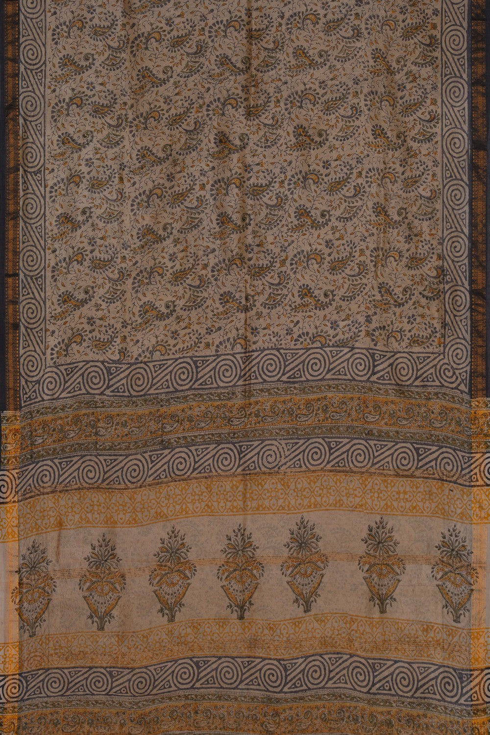 Image of Chanderi Floral Printed Saree
