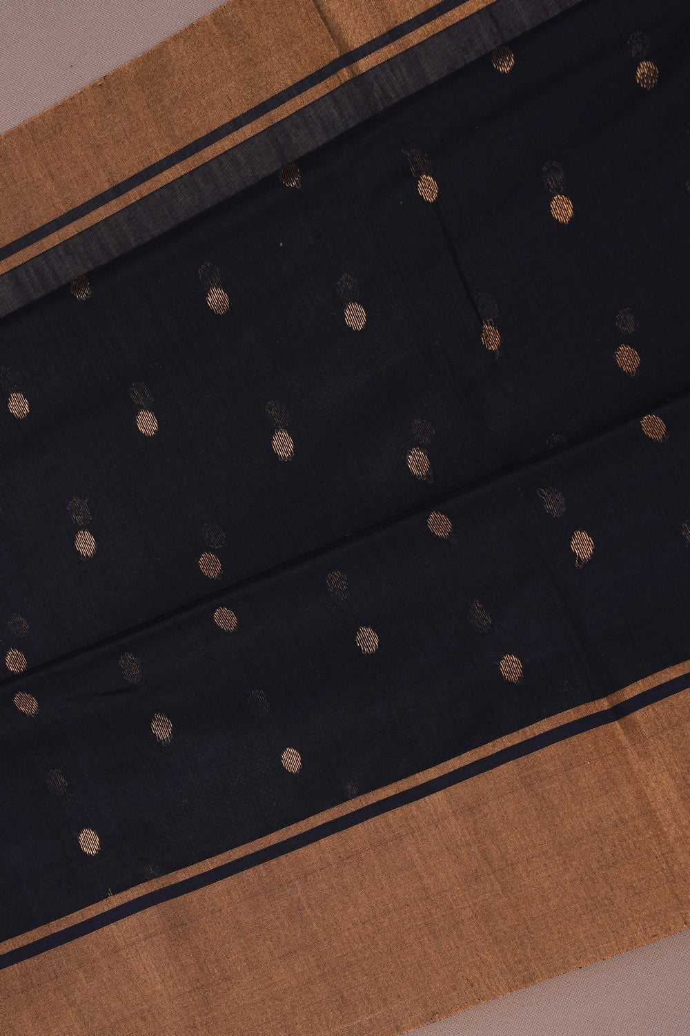 Image of Chanderi Black Saree