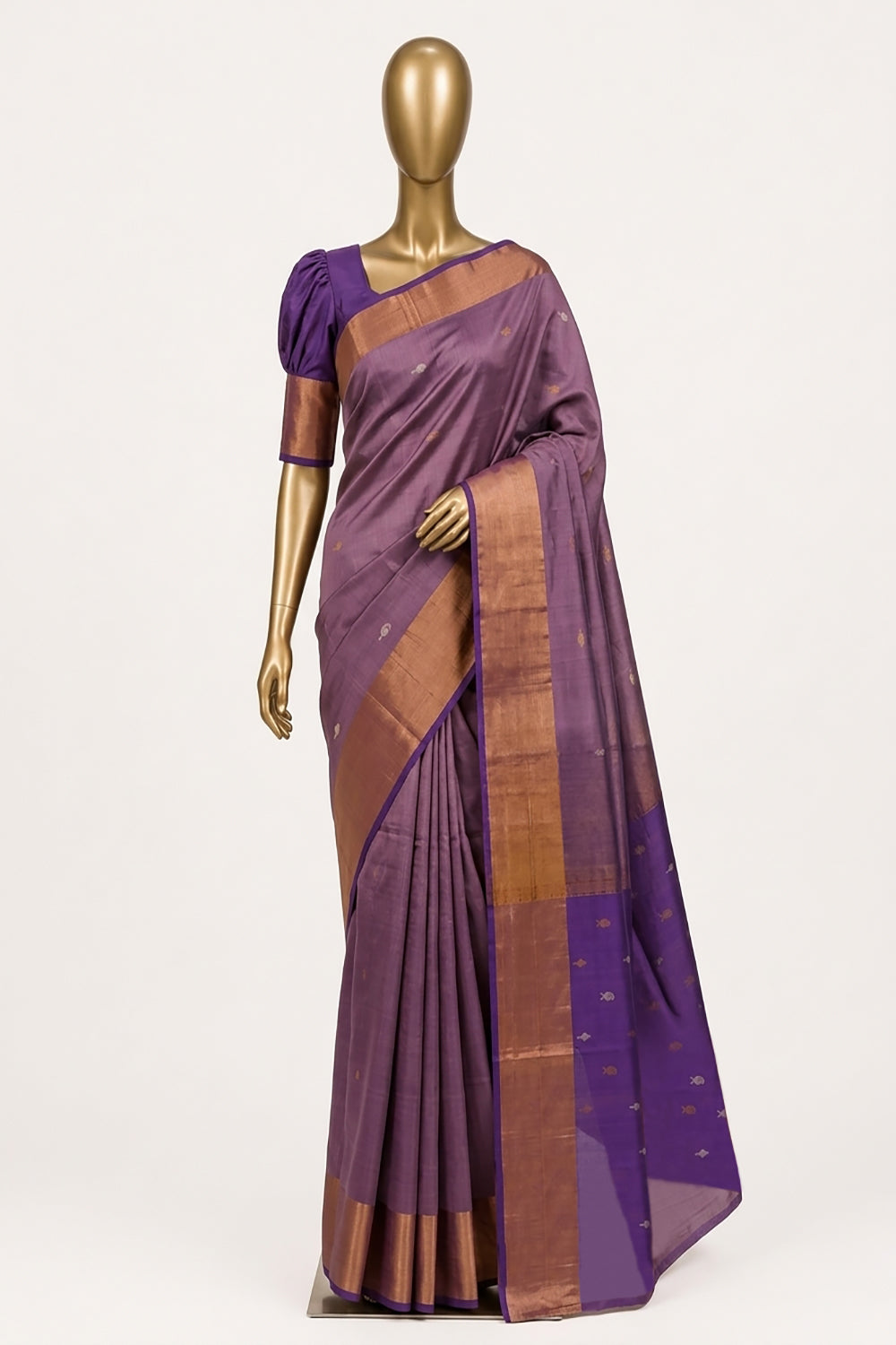 Image of Mauve Uppada Silk Saree