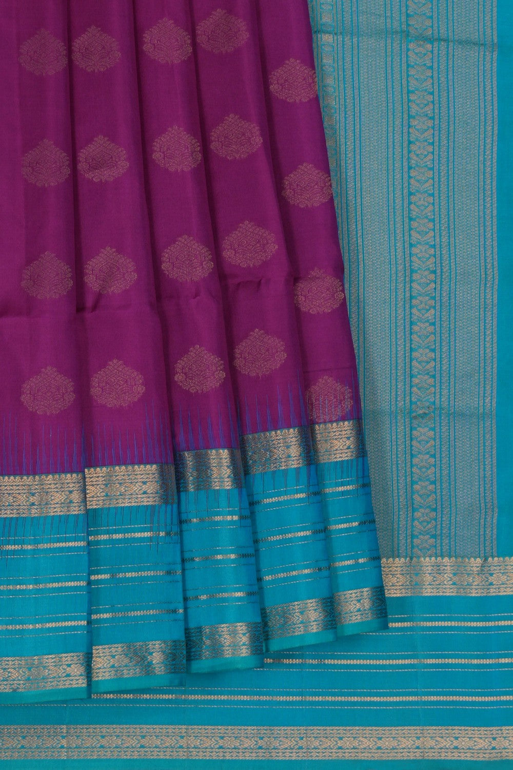 Image of South Silk Purple Saree