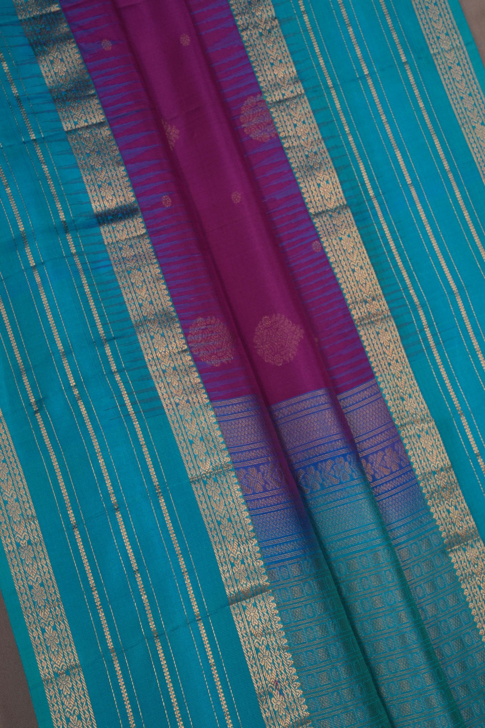 Image of South Silk Purple Saree